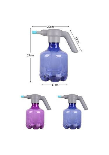 Tongxida 3l Ev Tipi Bahçe Elektrikli Sulama Kovası Spreyi, Mavi + Genişletilebilir Nozul