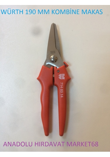 Würth Kombine Makas Bitki Ve Çiçek Budama Makası 190 Mm Germany