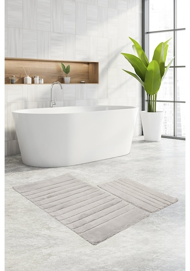 Özdilek Stra 2'li Pamuk Klozet Takımı 413458 Açık Gri