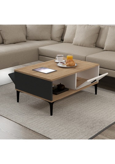 2001 Sare Orta Sehpa Sepet-antrasit-beyaz Sepet