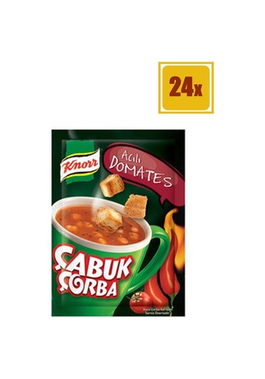 Knorr Acılı Kremalı Domates Çabuk Çorba 24 x 22 G