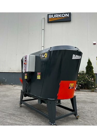 Burkon 1.8 M³ Çift Helezon Ev Elektrikli Yem Karma Makinası
