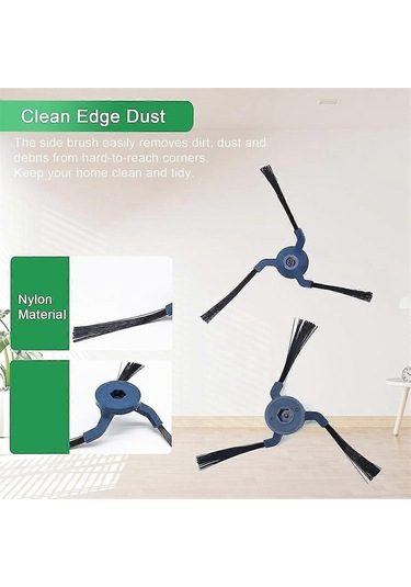 X10 Pro Omni Elektrikli Süpürge Yedek Parçası Ana Yan Fırça Hepa Filtre Paspas Bezi Toz Torbaları