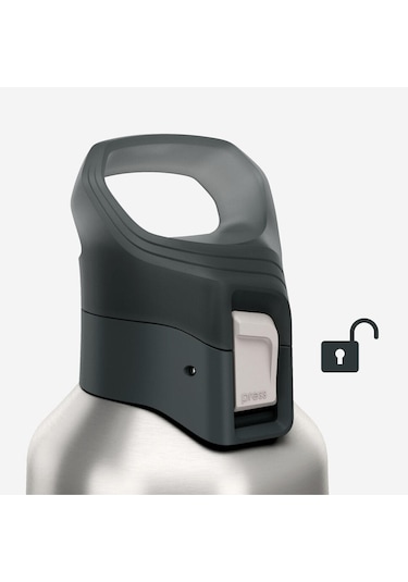 Quechua Outdoor Paslanmaz Çelik Termos - 1 L - Gri - 900