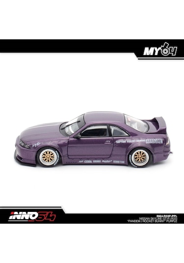 Inno 1/64 Nissan Skyline Gt-r R33 "pandem / Rocket Bunny" Purple Çok Renkli