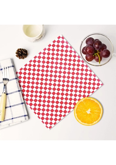 100 Adet Damalı Deli Şeker Sepeti Liner Gıda Wrap Kağıtları, Yağ Çok Renkli