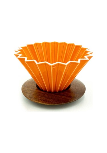 Epinox Ahşap Standlı Dripper Turuncu