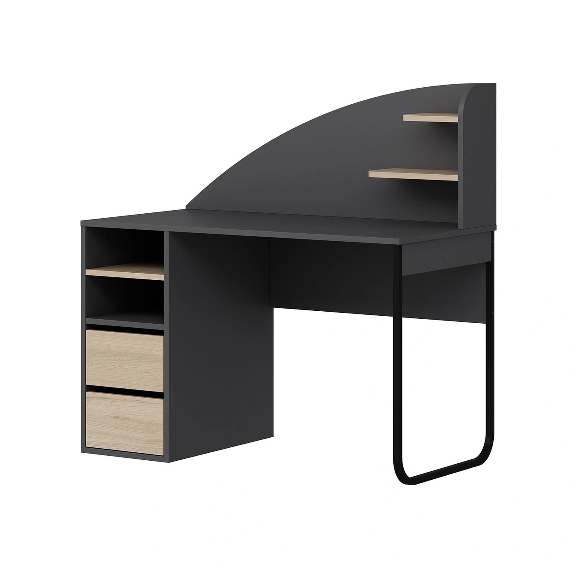 Mirel Çalışma Masası - Antrasit/derin Sepet Çok Renkli