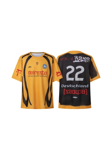 Snapbuy Travis Scott Cactus Jack 3d Futbol Formaları, Gevşek Spor Tişört, Erkek/kadın Kısa Kollualtın Altın