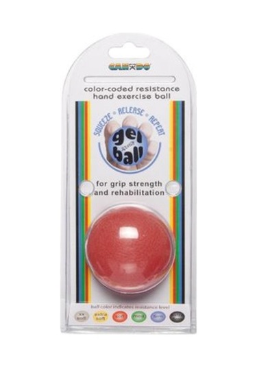 Cando 1492 Hafif Sıkma Egzersiz Topu Kırmızı