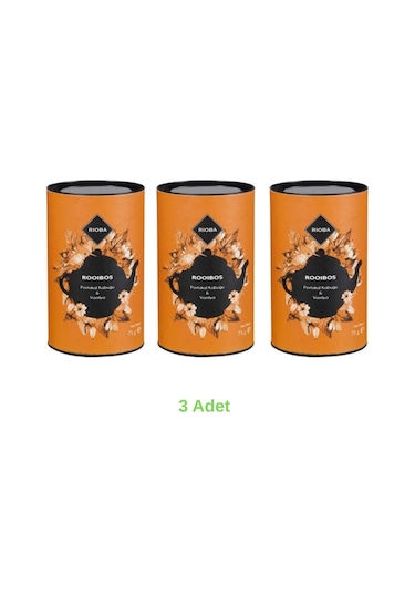 Rioba Roobios 3 Adet Portakal Kabuğu & Vanilya Çay 75gr