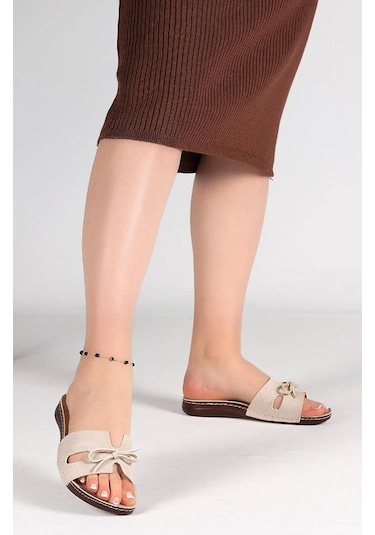 Aryan 11-367 Kadın Ortapedic Terlik Bej