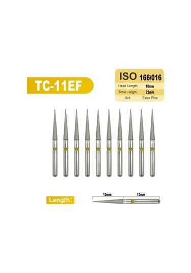 Diş Elmas Burs Yüksek Hızlı El Aletleri İçin Elmas Parlatma Diş Ayırıcılar Boşluk Hazırlama Taç Kesme/özelleştirme Green