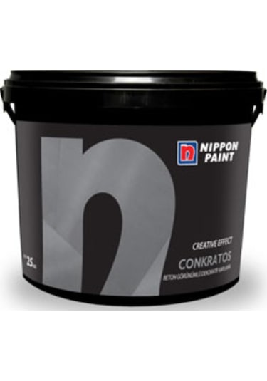 Nippon Conkratos Brüt Beton Görünümlü Renkli Sıva Gri 25 Kg