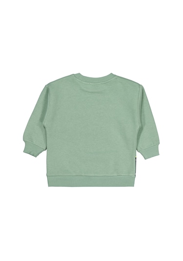 Batman Baskılı 2-5 Yaş Sweatshirt - Yeşil Soft Yeşil