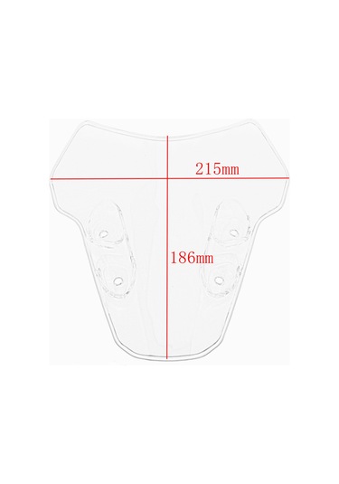 Youtek Yamaha Mt-07/mt07 2021 Modeli İçin Abs Malzeme Kahverengi Rüzgar Deflektörü - 215x186mm Motor Güvenlik Camı