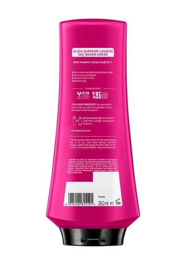 Schwarzkopf Gliss Supreme Length Saç Bakım Kremi 360 Ml 4015100815191-190