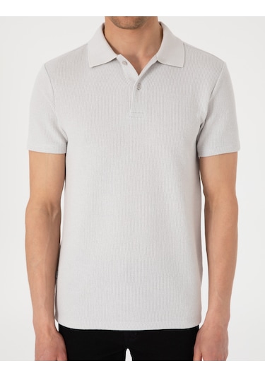 Pierre Cardin Erkek Gri Tişört 50310171-vr024 Gri
