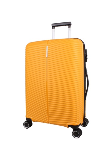 Bagacar Ultra Light Kırılmaz Silikon Büyük Boy Valiz Sarı