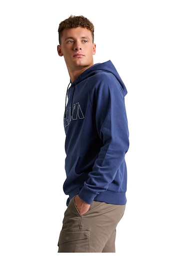 Slam Logo Hoodıe 23242 Mavi