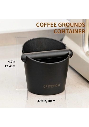 Fastbuy Dayanıklı Espresso Knock Box - Kompakt Kahve Atık Kutusu, Beyaz, Kaymaz Taban Beyaz