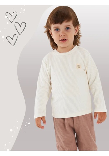 Lemony Kıds Bebekler İçin Uzun Kollu Body 2'li, Uzun Kollu Süveter 225092343 Beyaz