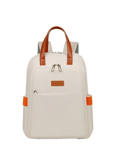 Su Geçirmez Kadın Sırt Çantası, Çok İşlevli, İşe Gidip Gelme, Beyaz