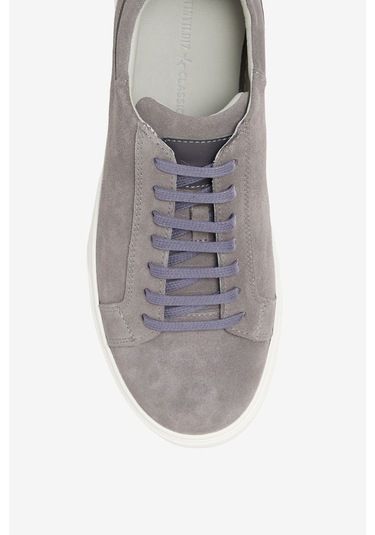 Altınyıldız Classıcs Erkek Grı %100 Deri Rahat Taban Sneaker Spor Ayakkabı Gri