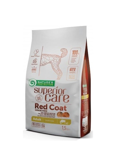 Nature's Protection Tahılsız %80 Hayvansal Proteinli Somonlu Küçük Irk
Kızıl Köpek Maması 1.5 Kg
