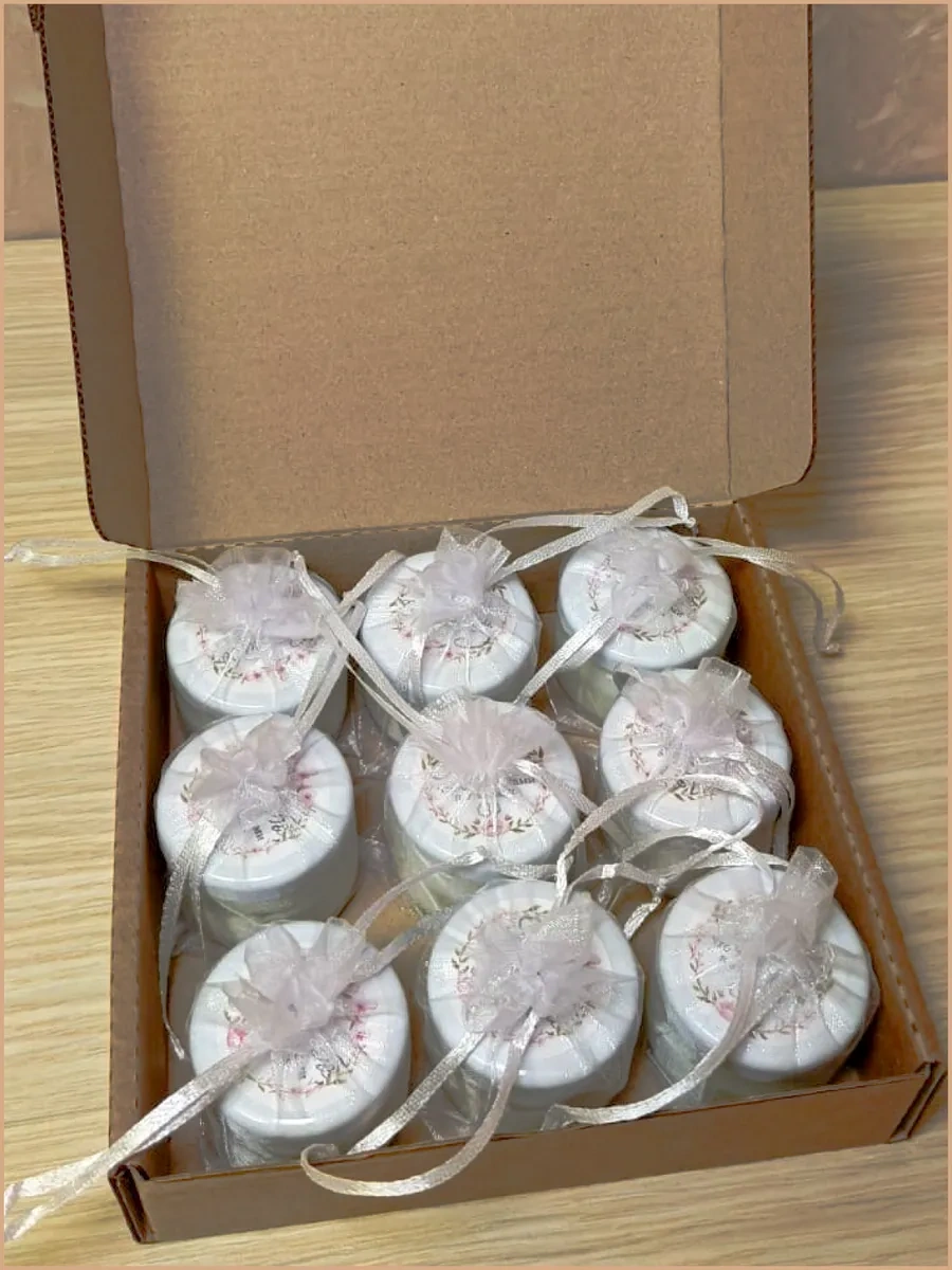 Fantasy Fox Düğün Konukları İçin Küçük Bonboniyer Mumları 292031595 Beyaz