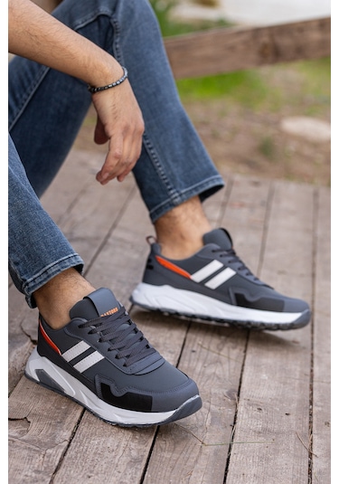 Gordon Günlük Ortopedik Erkek Sneaker Spor Ayakkabı Füme