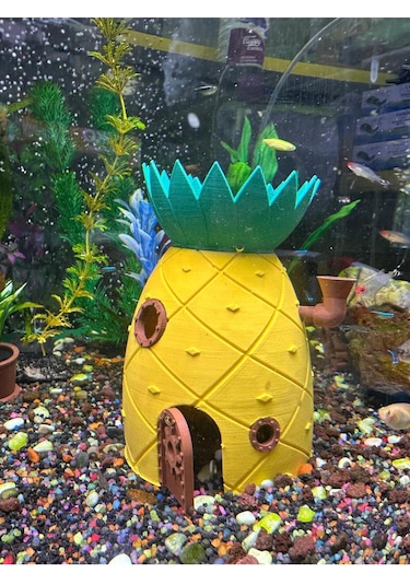 Ananas Ev Akvaryum Dekor Balık Saklanma Alanı