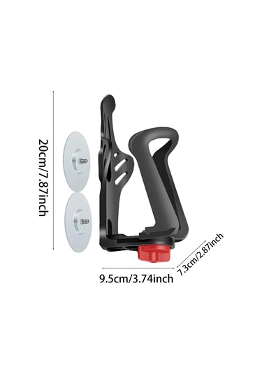 Suntek Bisiklet Su Şişesi Tutucu Taşınabilir Hafif Şişe Siyah