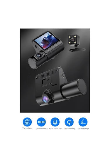M80 3 Lens Araç Kamerası