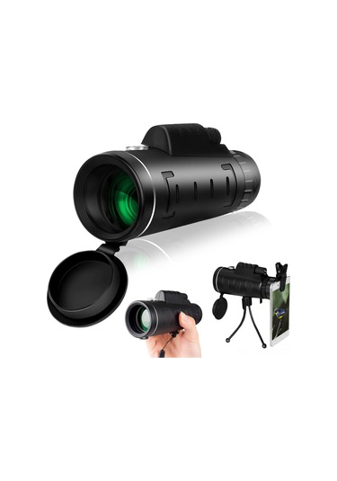 Samdoo 40x60 Bak4 Prisma Monoküler Teleskop, Tam Çok Kaplamalı Lens, Dahili Kompas, Akıllı Telefon Adaptörü İle Dış Etkinlikler İçin Keskin Görüntü