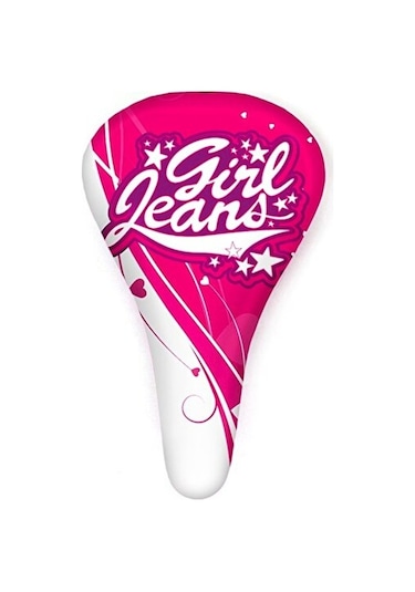 Çocuk Bisikleti Selesi Pembe 12-16-20 Jant İçin Bisiklet Koltuğu Beyaz - Pembe