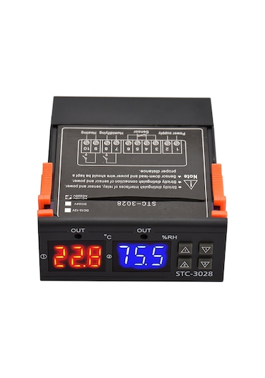Neevoyu Stc-3028 Akıllı Sıcaklık Nem Kontrol Cihazı - Isıtma/soğutma/nemlendirme/kuruşturma - 0.3 C Doğruluk - Ac 110-220v