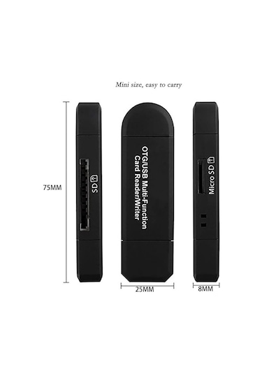 Usb Type C Kart Okuyucu Micro Usb Sd Tf Otg Hafıza Kart Okuyucu