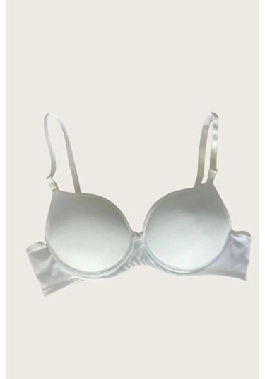 Mikro Kumaş Push Up Dolgulu Balenli Günlük Tek Destekli Sütyen Siyah