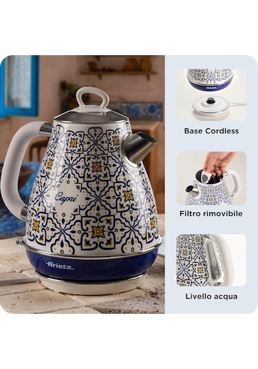 Ariete Capri Elektrikli Su Isıtıcı 1,7 Litre Kettle 2869/0c - Pas