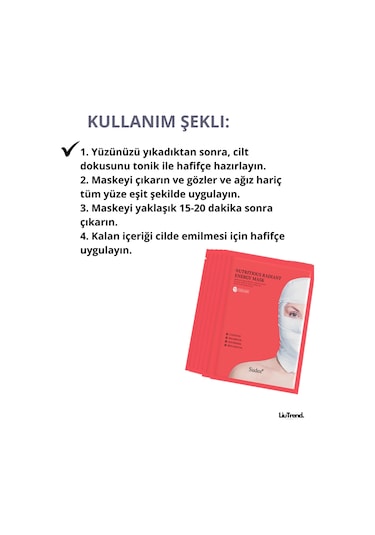 Sudee Nutritious Radiant Energy Mask 30 Ml Cilde Canlılık Ve Nem Kazandıran Kumaş Maske