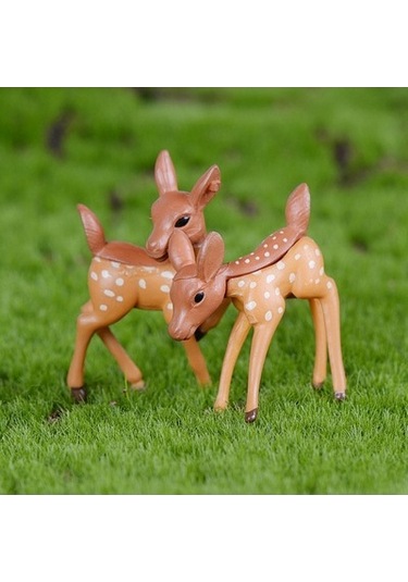 Lijinxu Bahçe Heykel Dekor Yapay Geyik Heykeli Hayvan Reçine El