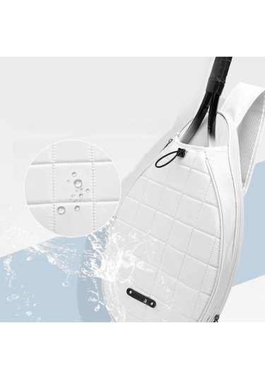 Suntek Tenis Raketi Omuz Çantası Dış Mekan Spor Beyaz