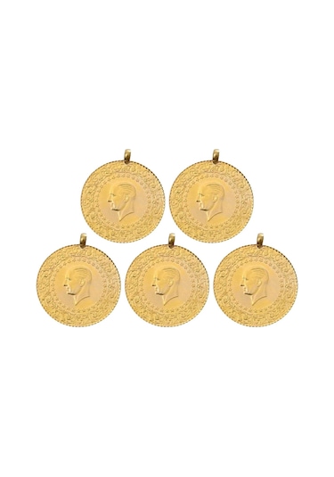 Agakulche Eski 5 Adet Yarım Altın