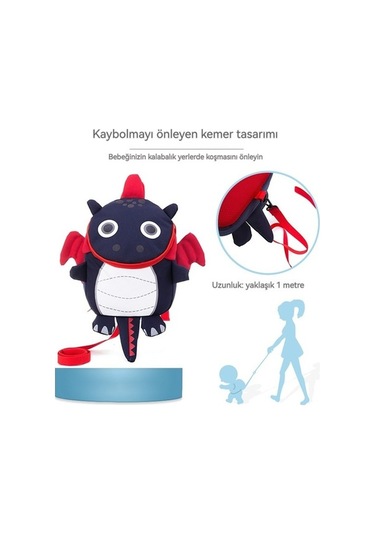 Ikkb Yeni Rahat Bebek Bebek Anti-kayıp Kız Erkek Çekme Halatı Sırt Çantası Mor Mor