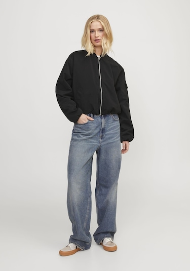 Jack & Jones Kadin Beyzbol Yakali Bomber Ceket - Leila 12253330 Black Siyah