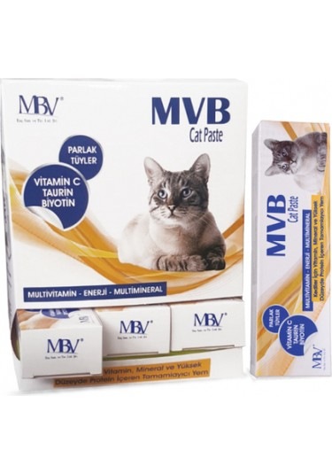 Mbv Cat Paste 50 Gr Kedi Tüy Dökülme Önleyici Vitamin Macunu Biotin & Çinko