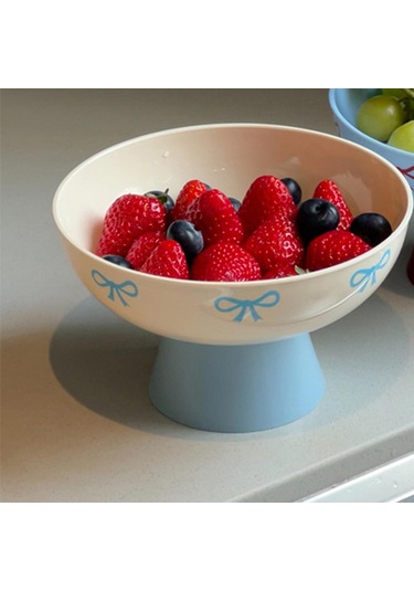 Suntek Meyve Kasesi Mutfak Tezgahı Şekerleme Tabağı Yüksek Sarı