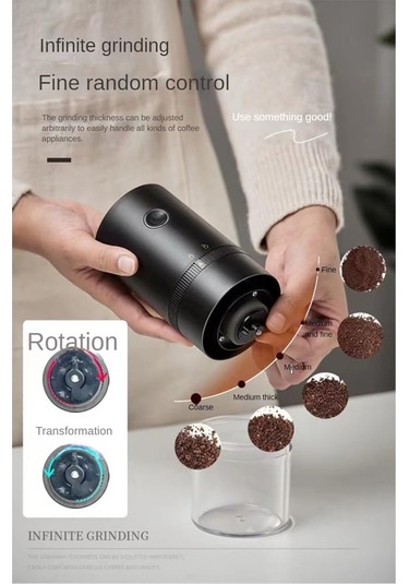 Harici Ayarlı Elektrikli Kahve Öğütücü Usb Kahve Öğütücü Ofis