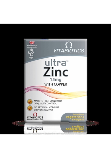 Vitabiotics Ultra Zinc 15 Mg With Copper 60 Tablet